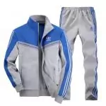 survetement adidas femme homme veste pantalon classics hommes femme gris bleu